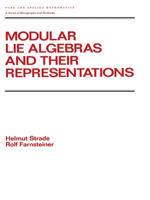 cover image of Modular Lie Algebras and their Representations